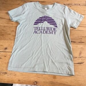 Bella & Canvas Telluride shirt L kids 14 16 yr old pale sage like new